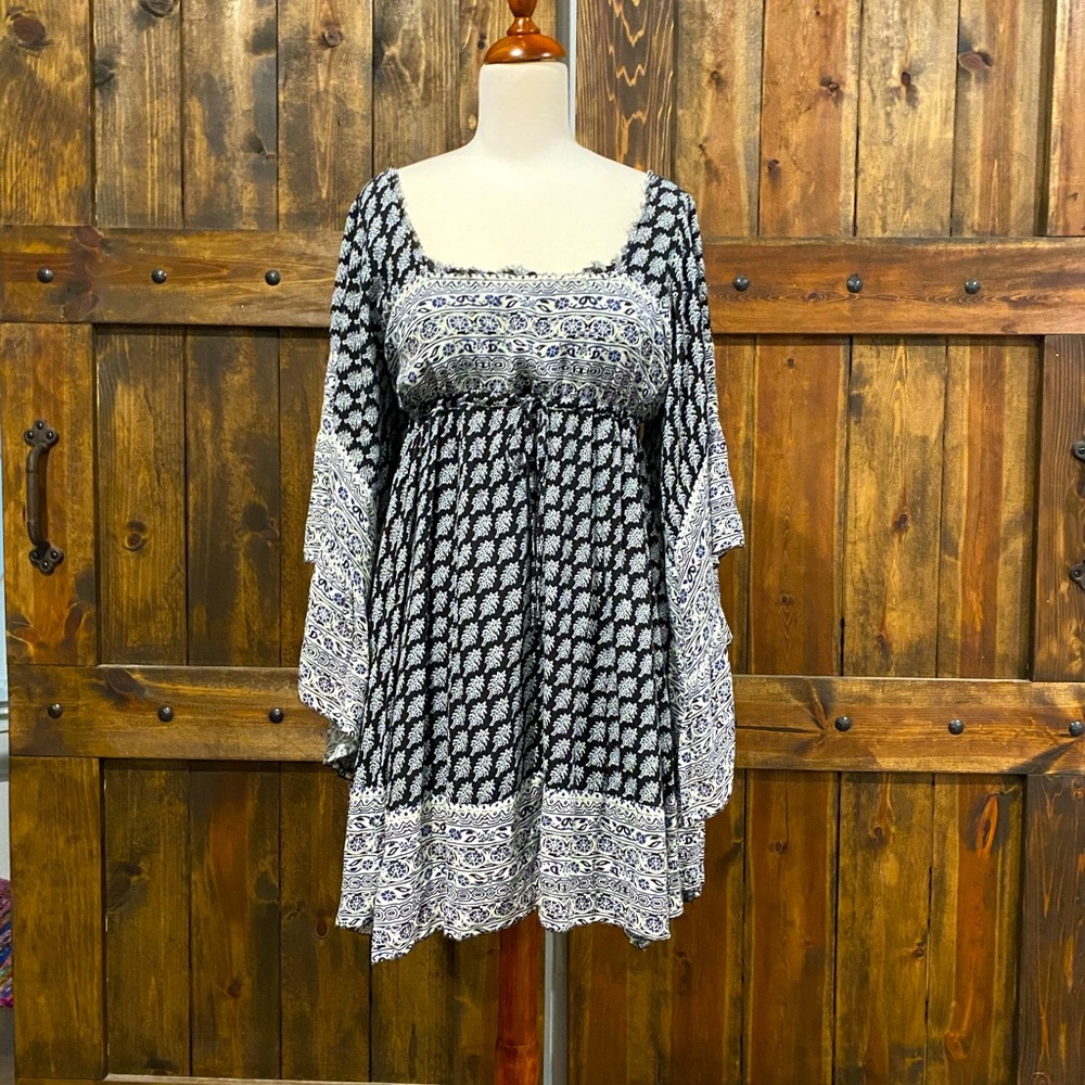 Boho long sleeves dress